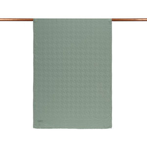 ipekevi - All Seasons Water Green Houndstooth Patterned Monogram Scarf (1)