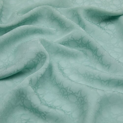 All Seasons Water Green Monogram Scarf