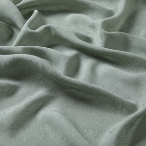 All Seasons Water Green Monogram Scarf - Thumbnail