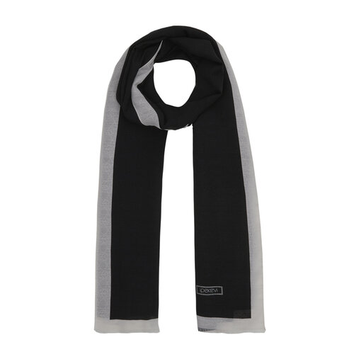 All Seasons White Black Monogram Scarf