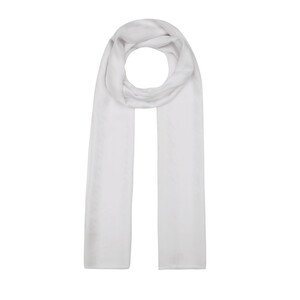 ipekevi - All Seasons White Houndstooth Patterned Monogram Scarf (1)