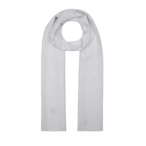 All Seasons White Paisley Monogram Scarf