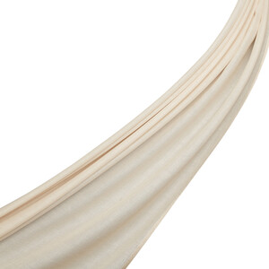 Almond Bordered Modal Silk Scarf - Thumbnail