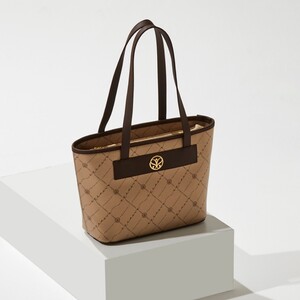 Altın Monogram Tote Çanta - Thumbnail