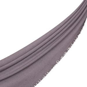 Anthracite Cashmere Wool Silk Scarf - Thumbnail
