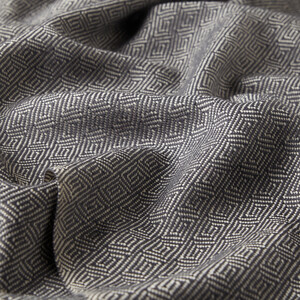 Anthracite Chengel Wool Scarf - Thumbnail