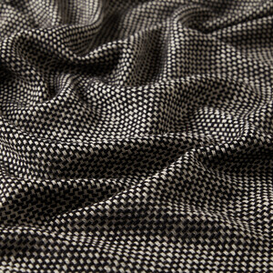 Anthracite Knit Cashmere Wool Silk Scarf - Thumbnail