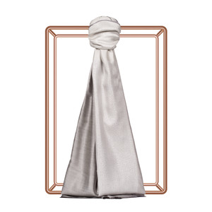 Anthracite Lady Lurex Silk Scarf - Thumbnail