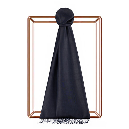Anthracite Plain Silk Scarf