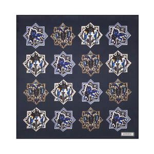 ipekevi - Antrasit Selçuklu Saten İpek Mendil