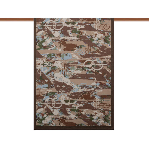 Ash Brown Arenya Print Tencel Scarf