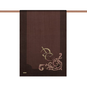 Ash Brown Baroque Signature Tencel Scarf - Thumbnail
