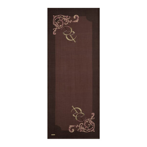 Ash Brown Baroque Signature Tencel Scarf - Thumbnail
