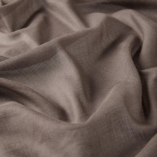 Ash Brown Bordered Modal Silk Scarf