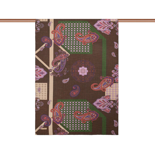 Ash Brown Palace Way Print Tencel Scarf