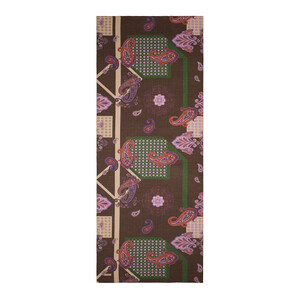 Ash Brown Palace Way Print Tencel Scarf - Thumbnail