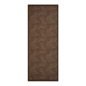 Ash Brown Patchwork Paisley Print Tencel Scarf - Thumbnail