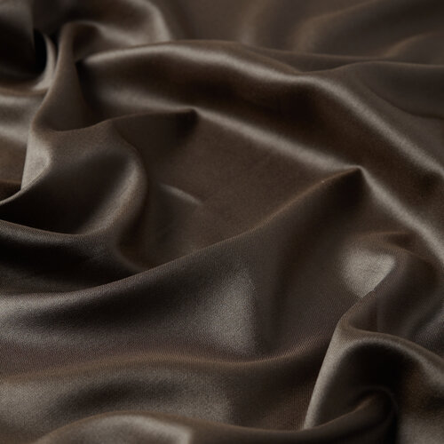 Ash Brown Reversible Silk Scarf