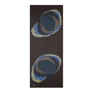 Ash Brown Silk Tree Pattern Tencel Scarf - Thumbnail