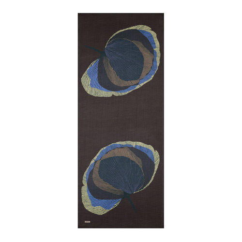 Ash Brown Silk Tree Pattern Tencel Scarf