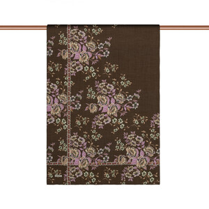 Ash Brown Spring Frame Print Tencel Scarf - Thumbnail