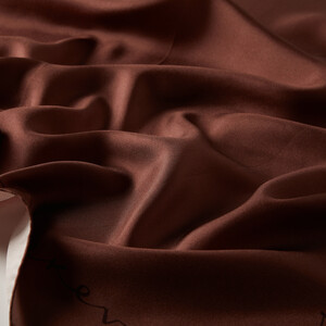 Ash Copper Signature Silk Twill Scarf - Thumbnail