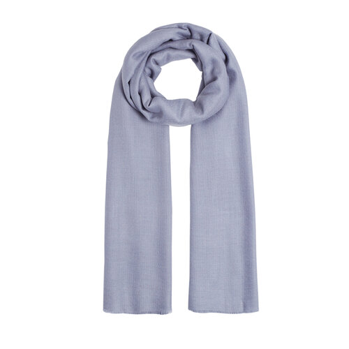 Ash Gray Wool Silk Scarf