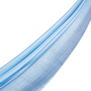 Baby Blue Cashmere Silk Prime Scarf - Thumbnail