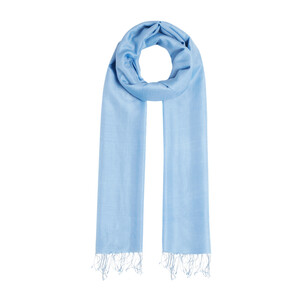 Baby Blue Cashmere Silk Prime Scarf - Thumbnail