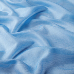 Baby Blue Cashmere Silk Prime Scarf - Thumbnail