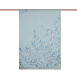 Baby Blue Cercis Flower Cotton Rayon Scarf - Thumbnail