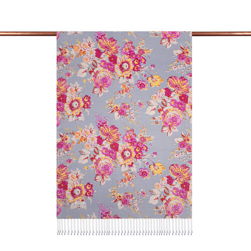 Baby Blue Dream Bouquet Silk Scarf