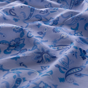 ipekevi - Baby Blue Eastern Garden Cotton Scarf (1)