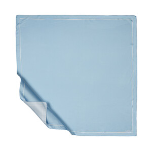 Baby Blue Frame Silk Twill Scarf - Thumbnail