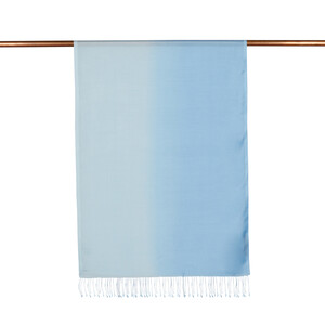 Baby Blue Gradient Silk Scarf - Thumbnail