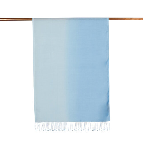 Baby Blue Gradient Silk Scarf