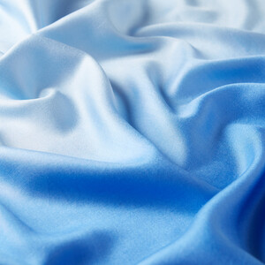 Baby Blue Gradient Silk Scarf - Thumbnail