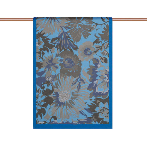 Baby Blue Grey Nihavent Print Tencel Scarf