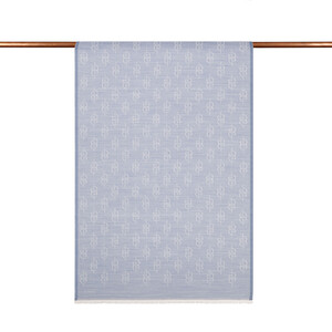 ipekevi - Baby Blue IE Monogram Wool Silk Scarf (1)