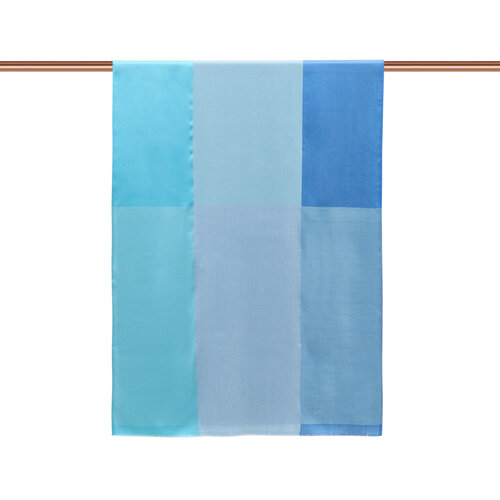Baby Blue Lady Lurex Silk Scarf