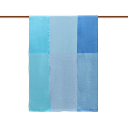 Baby Blue Lady Lurex Silk Scarf