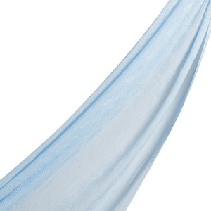 Baby Blue Maze Print Cotton Scarf - Thumbnail