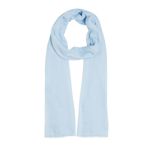 ipekevi - Baby Blue Maze Print Cotton Scarf (1)