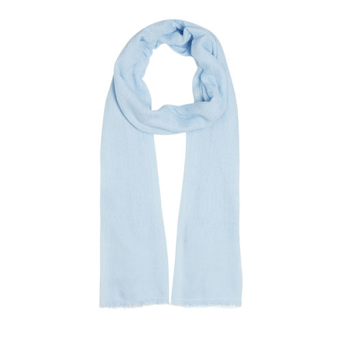 Baby Blue Maze Print Cotton Scarf