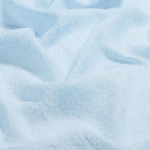 Baby Blue Maze Print Cotton Scarf