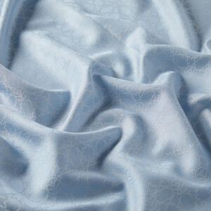 Baby Blue Mini Seljuk Monogram Scarf - Thumbnail