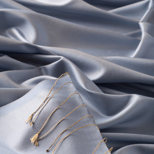 ipekevi - Baby Blue Plain Silk Scarf (1)