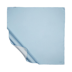 Baby Blue Plain Silk Twill Scarf - Thumbnail