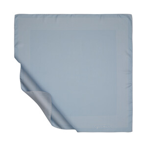 Baby Blue Prive Twill Silk Scarf - Thumbnail