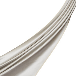 Baby Blue Reversible Silk Neck Scarf - Thumbnail
